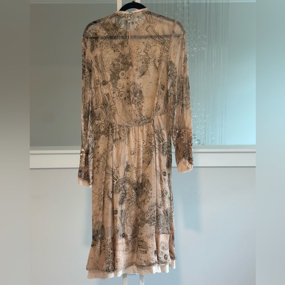Zara full sleeves printed midi dress Limited edition - Picture 5 of 9